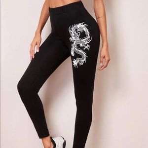 Dragon Print Leggings